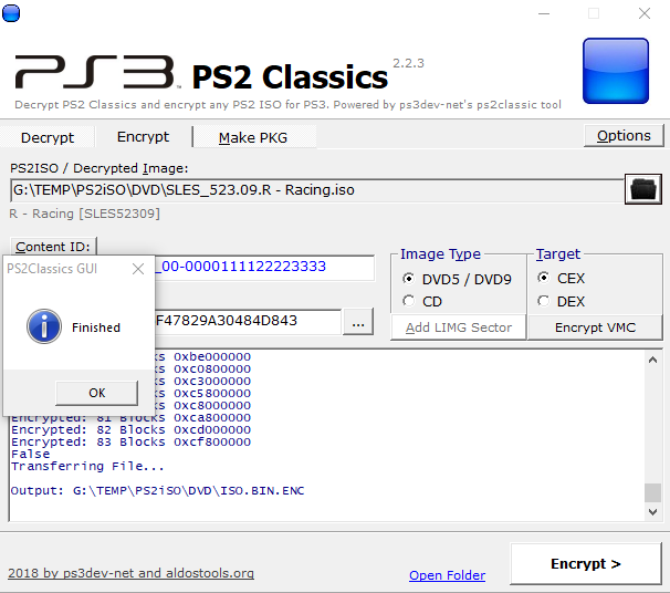 Convert psx iso to ps3 pkg files